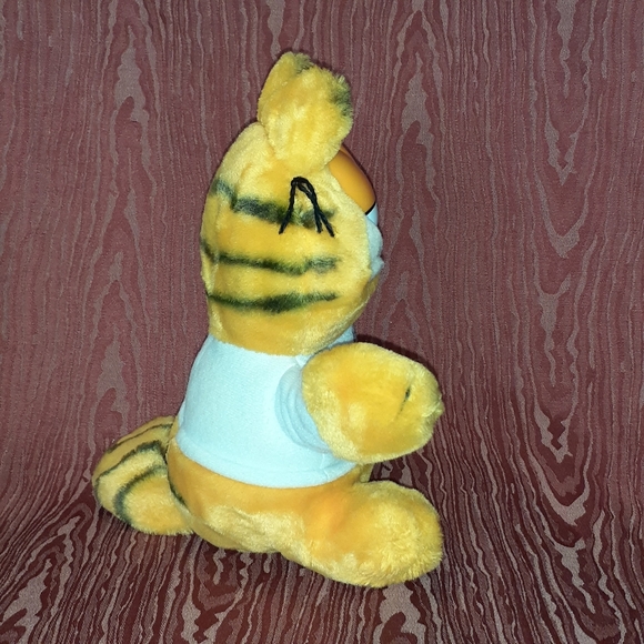 Dankin Garfield Plush Stuffed Animal AM I COOL OR WHAT White T-Shirt - Picture 4 of 8